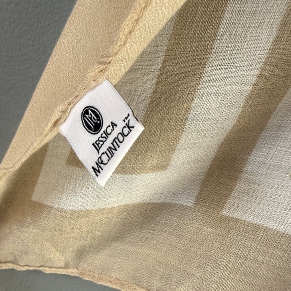 Jessica McClintock Cream and Tan Kimono - Picture 3 of 7